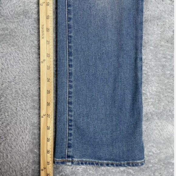 Blue Kicker Bootcut Mid Rise Stretch Denim Pants - Picture 4 of 5
